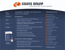Tablet Screenshot of courtsonline.ch